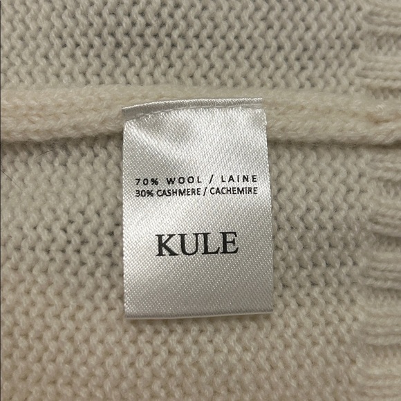 Kule The Lucca Roll Neck Sweater In Blue Cream Striped Nautical New Size Large - Picture 10 of 11